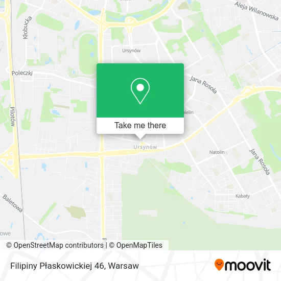 Filipiny Płaskowickiej 46 map