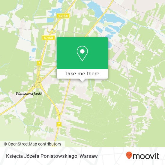 Księcia Józefa Poniatowskiego map