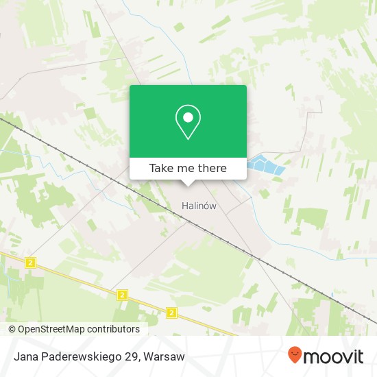 Jana Paderewskiego 29 map