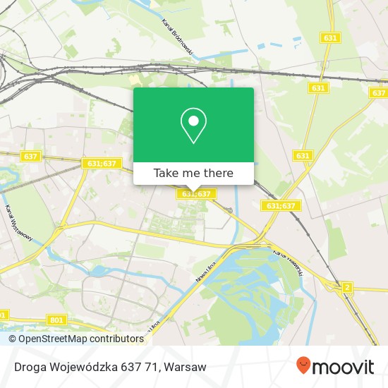 Droga Wojewódzka 637 71 map