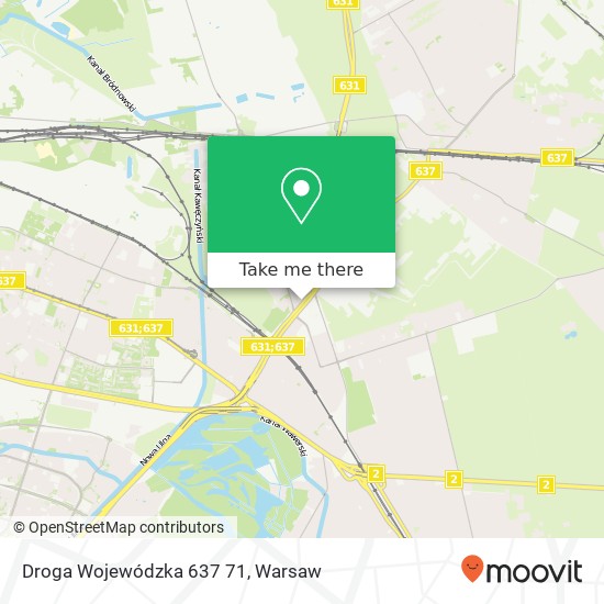 Droga Wojewódzka 637 71 map