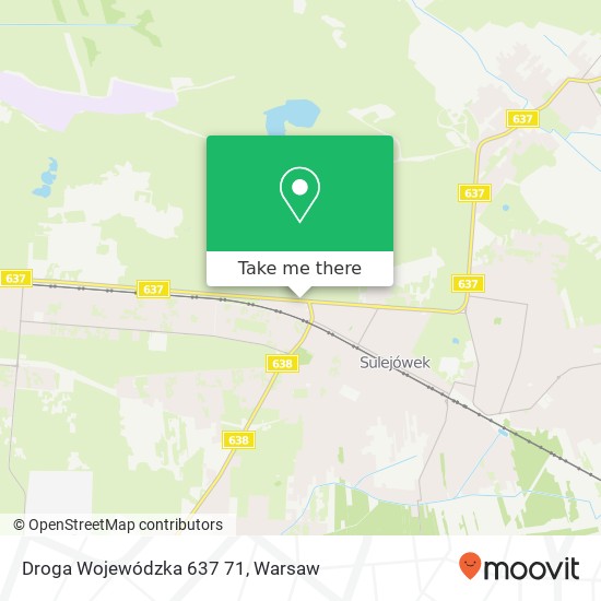 Droga Wojewódzka 637 71 map