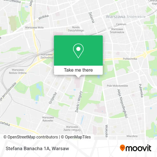 Stefana Banacha 1A map