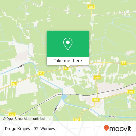 Droga Krajowa 92 map