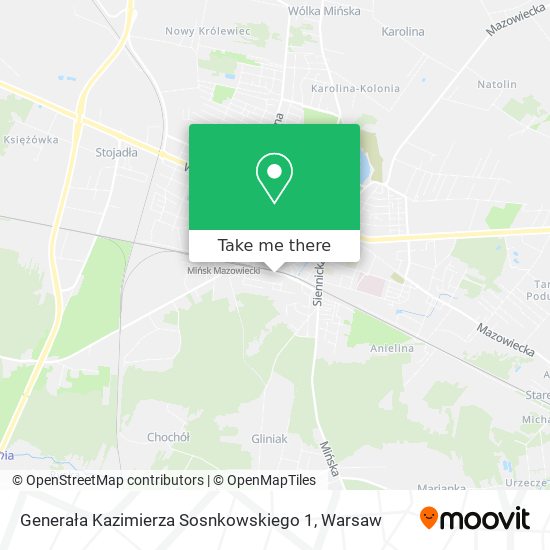 Generała Kazimierza Sosnkowskiego 1 map