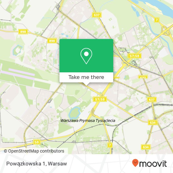 Powązkowska 1 map