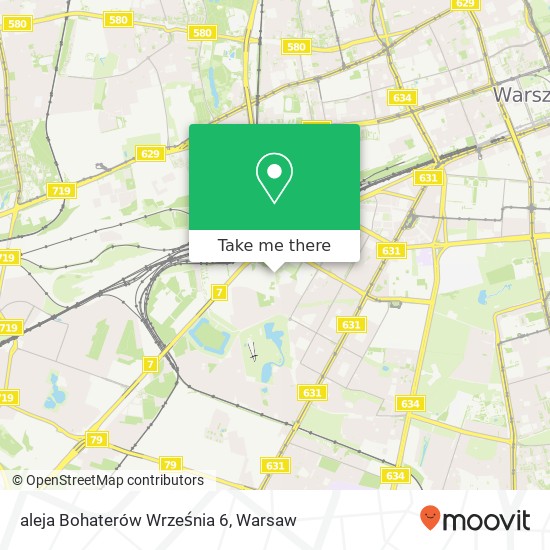 aleja Bohaterów Września 6 map