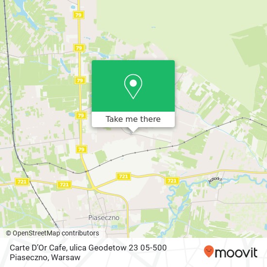 Carte D’Or Cafe, ulica Geodetow 23 05-500 Piaseczno map