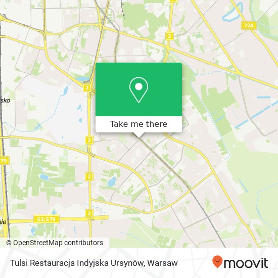 Карта Tulsi Restauracja Indyjska Ursynów, 02-784 Warszawa