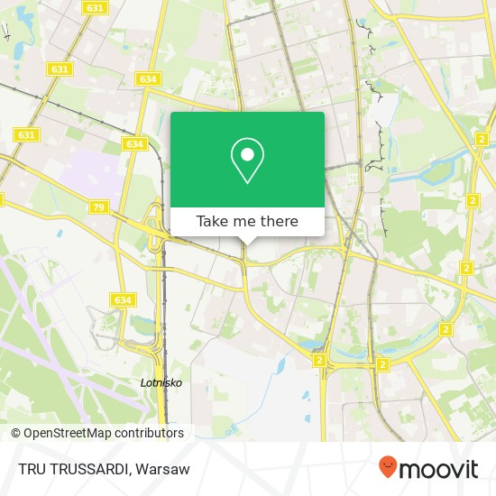 TRU TRUSSARDI, ulica Woloska 12 02-675 Warszawa map