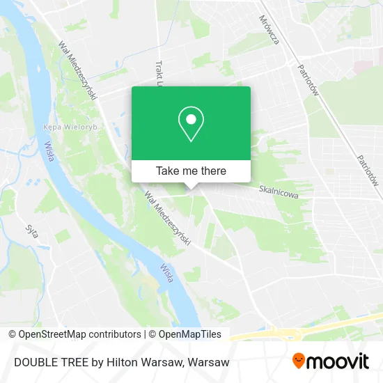 DOUBLE TREE by Hilton Warsaw map