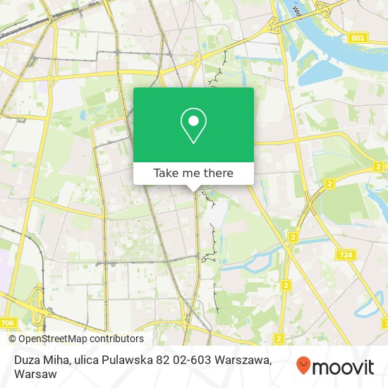 Duza Miha, ulica Pulawska 82 02-603 Warszawa map