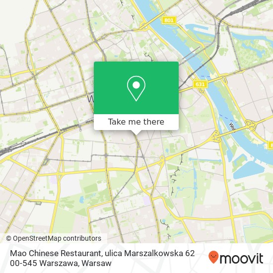 Mao Chinese Restaurant, ulica Marszalkowska 62 00-545 Warszawa map