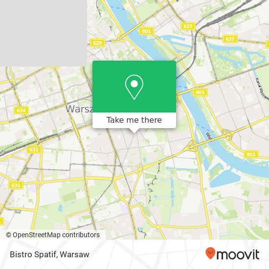 Bistro Spatif, ulica Mokotowska 58 00-534 Warszawa map