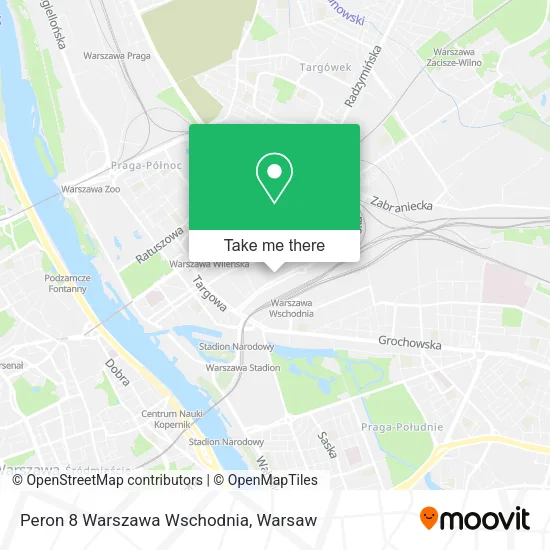 Peron 8 Warszawa Wschodnia map