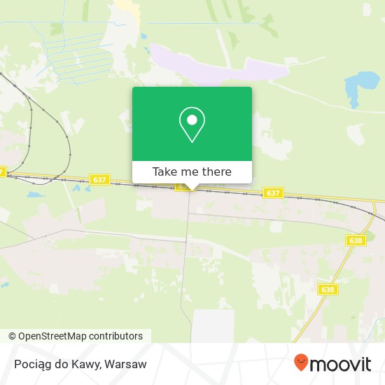 Pociąg do Kawy map