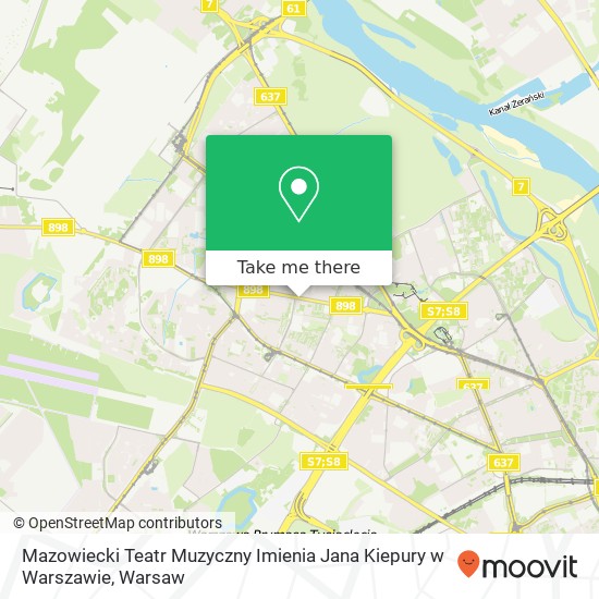 Mazowiecki Teatr Muzyczny Imienia Jana Kiepury w Warszawie map