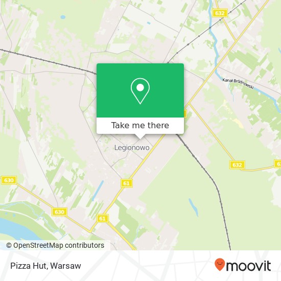 Pizza Hut, ulica Jozefa Pilsudskiego 05-120 Legionowo map