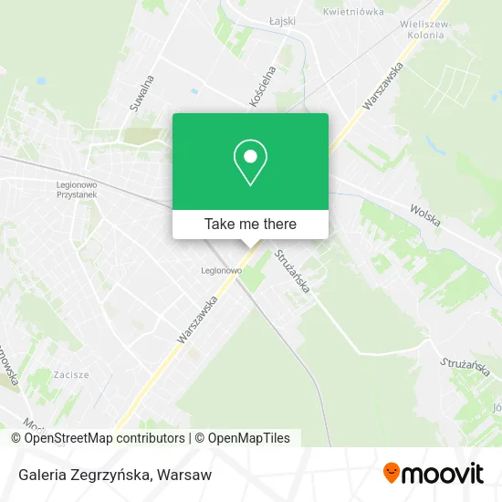 Galeria Zegrzyńska map