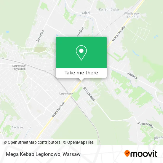 Карта Mega Kebab Legionowo