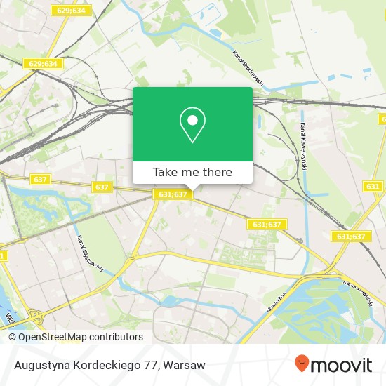 Augustyna Kordeckiego 77 map