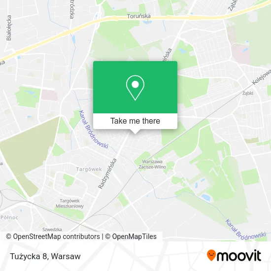 Tużycka 8 map