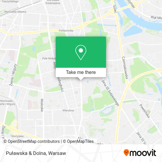 Puławska & Dolna map