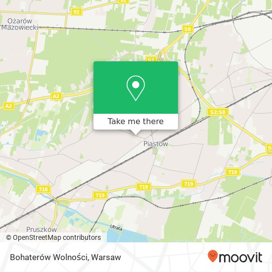 Bohaterów Wolności map