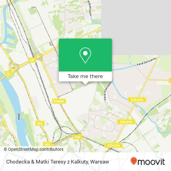 Chodecka & Matki Teresy z Kalkuty map