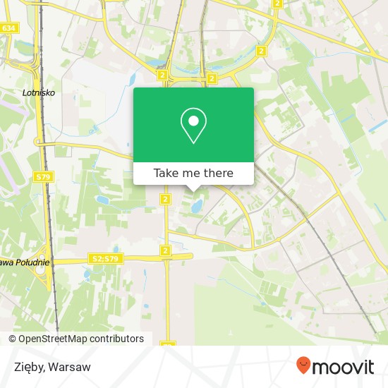 Zięby map