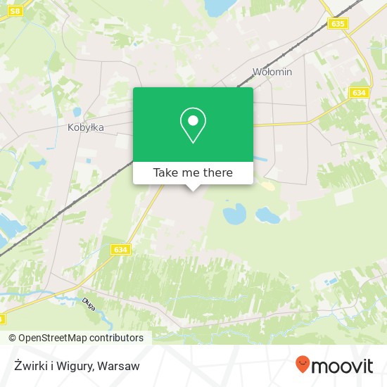 Żwirki i Wigury map