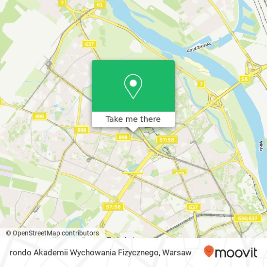 rondo Akademii Wychowania Fizycznego map