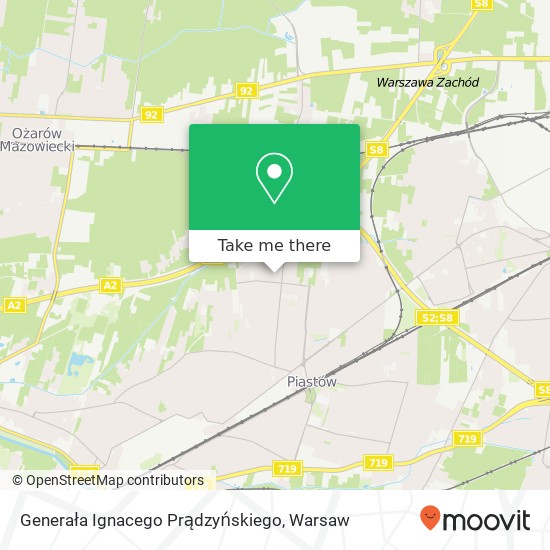 Generała Ignacego Prądzyńskiego map