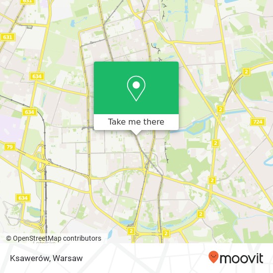 Ksawerów map