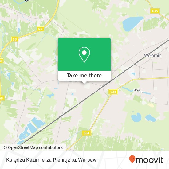 Księdza Kazimierza Pieniążka map