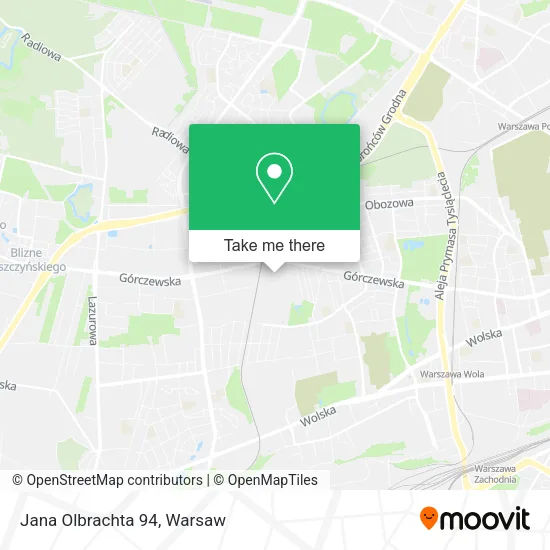Jana Olbrachta 94 map