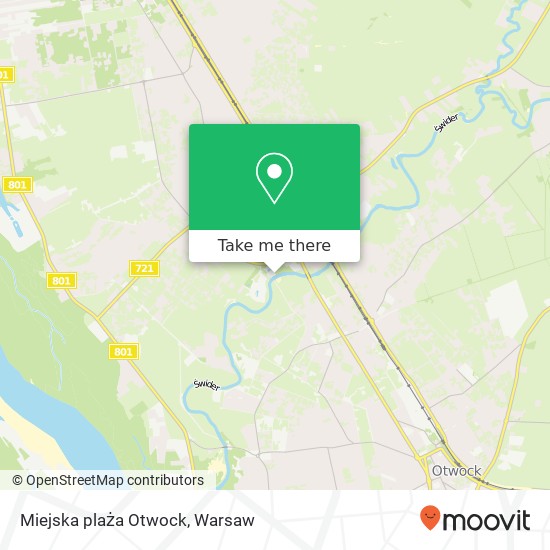 Miejska plaża Otwock map