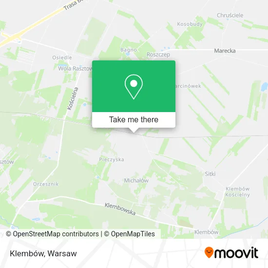 Карта Klembów