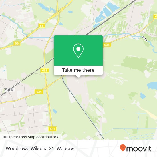 Woodrowa Wilsona 21 map