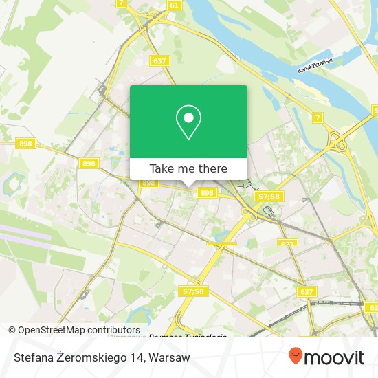 Stefana Żeromskiego 14 map