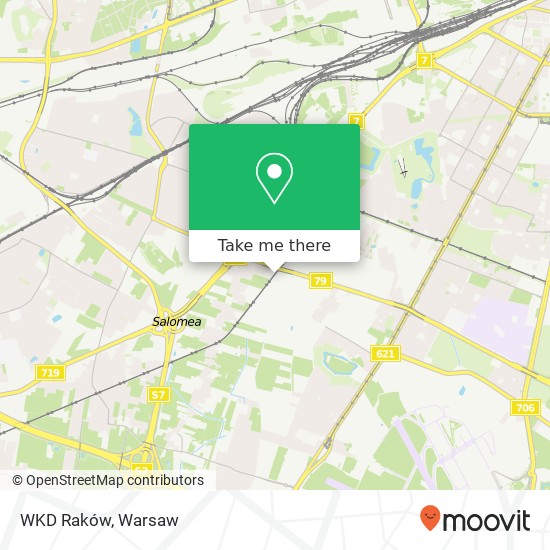 WKD Raków map