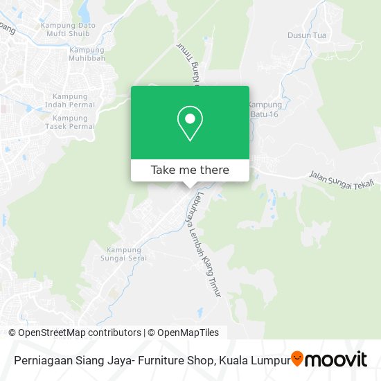 Perniagaan Siang Jaya- Furniture Shop map