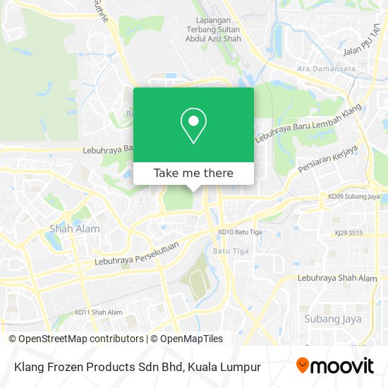 Klang Frozen Products Sdn Bhd map