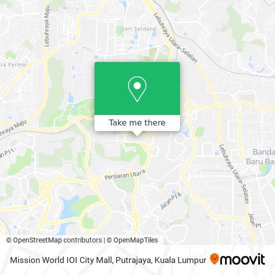 Peta Mission World IOI City Mall, Putrajaya