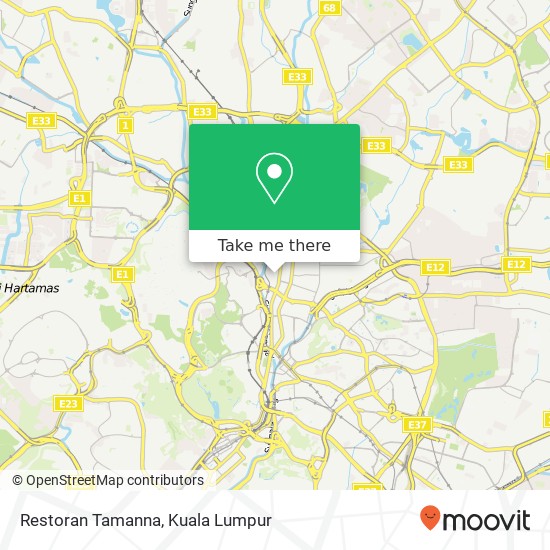 Restoran Tamanna map