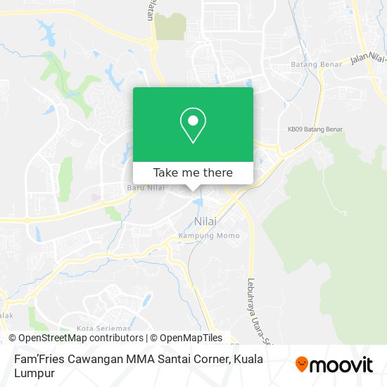 Peta Fam’Fries Cawangan MMA Santai Corner