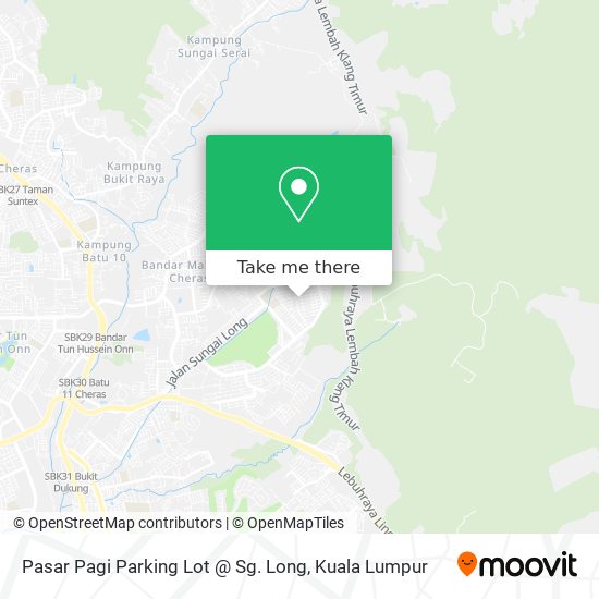 Pasar Pagi Parking Lot @ Sg. Long map