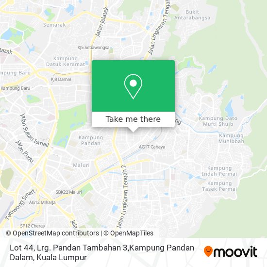 Lot 44, Lrg. Pandan Tambahan 3,Kampung Pandan Dalam map