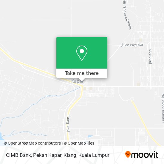 Peta CIMB Bank, Pekan Kapar, Klang