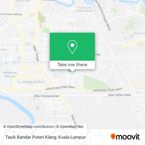 Peta Tasik Bandar Puteri Klang